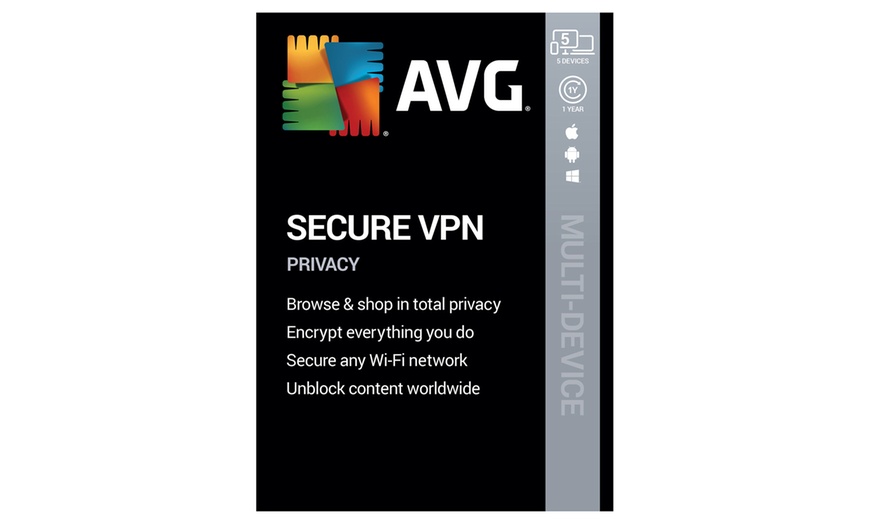 Image 2: AVG Secure VPN 2020 for 5 Devices