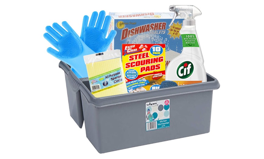 Image 5: Kitchen Cleaning Caddy Set