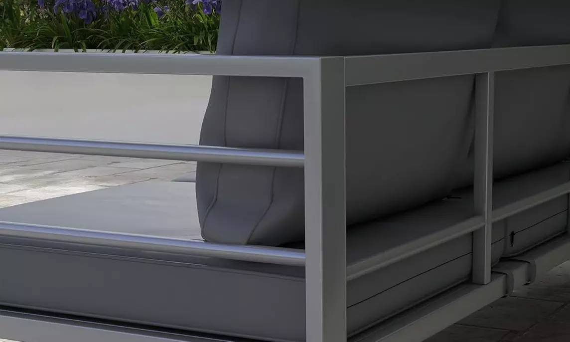 Outsunny Outdoor Bench, Picnic, Wooden or Aluminium