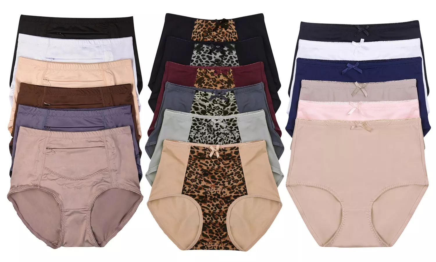 Women's High-Waist Full-Coverage Tummy-Control Panties (6-Pack) - Primary Image