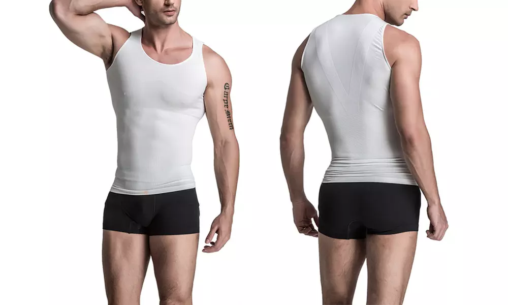 2-in-1 Men's Compression and Core Support Shirt - Second Medium