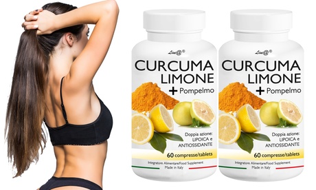 Fino a 720 compresse di curcuma-limone e pompelmo effetto snellente rapido Lineadiet