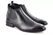 Boots "Chelsea" brogue pour homme - Second Medium