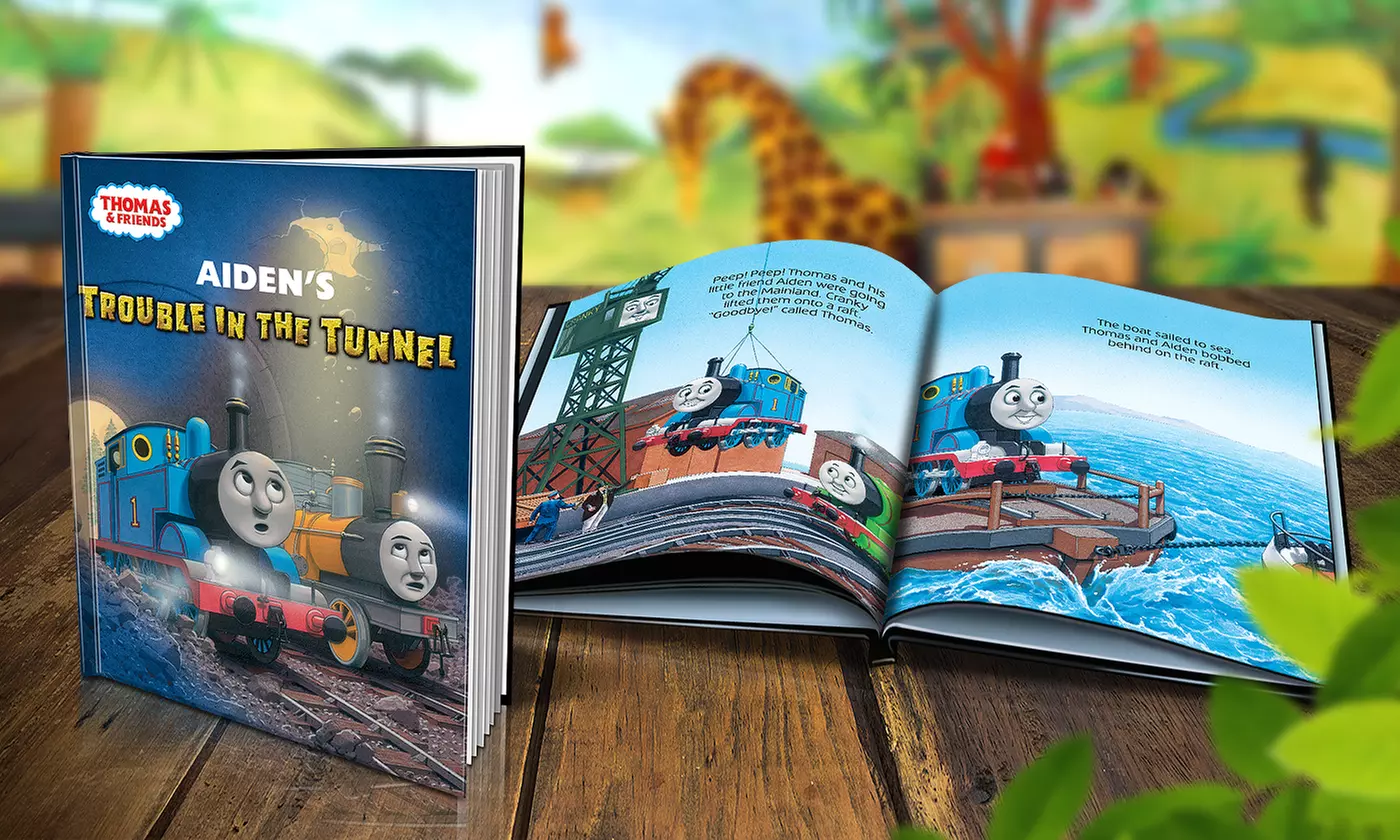 Personalized Hardcover or Softcover Thomas the Tank Story Books (Up to 68% Off). Eight Options Available.  - Primary Image