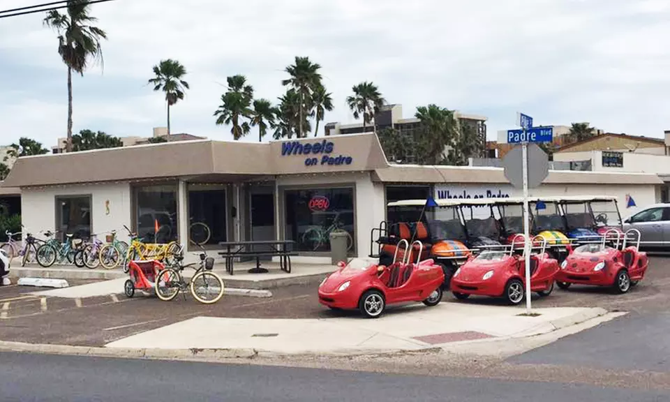 One-Hour Golf-Cart Rental for Up to Four, Three-Hour Kayak Rental for Two, or Both from Wheels on Padre (Up to 38% Off)  - Primary Image