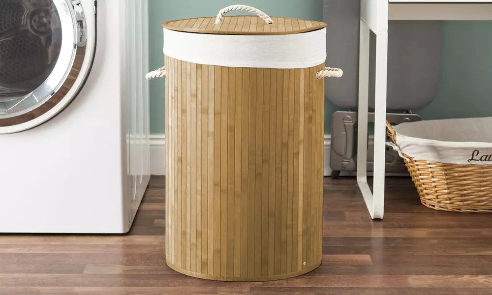 Cesto Portabiancheria In Bambù