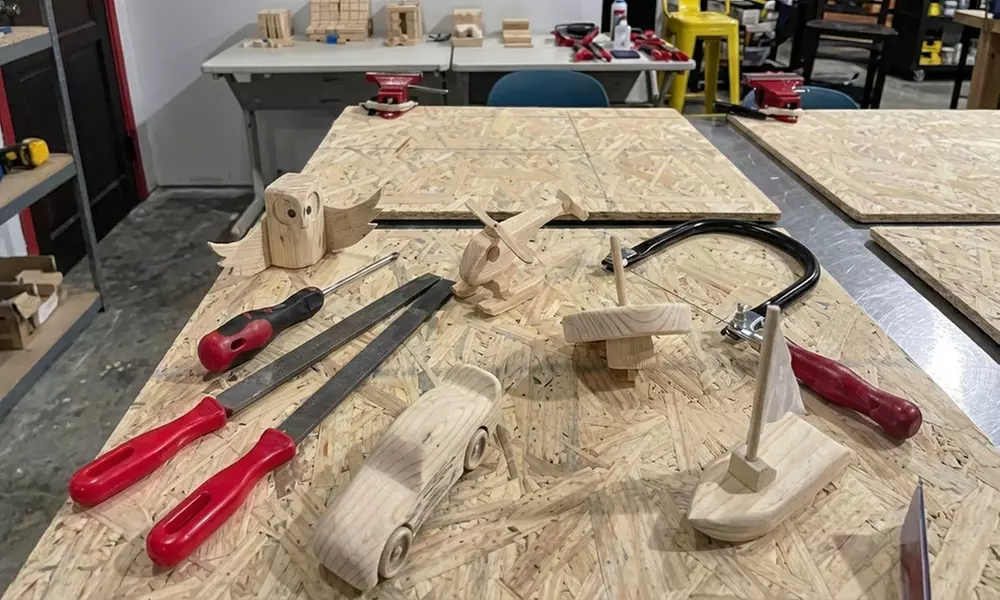 2 Hour Hands-On Woodworking Adventure for 1, 2, or 4 Guests