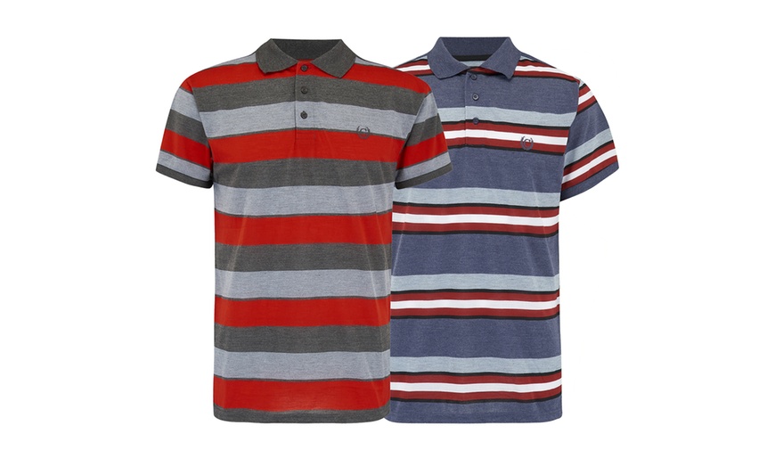 Image 7: Set van 2 gestreepte poloshirts