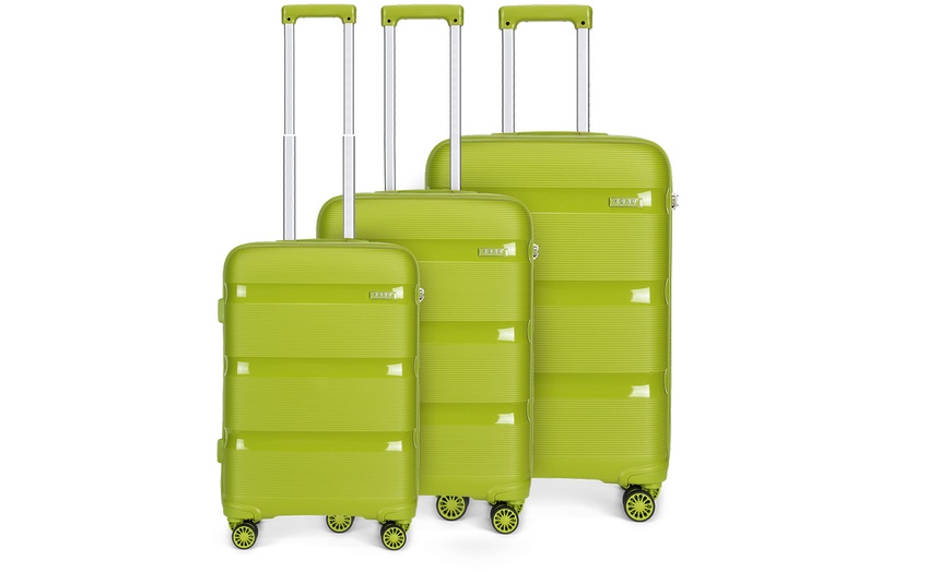 Image 2: One or Three Kono Bright Hard Shell PP Suitcases