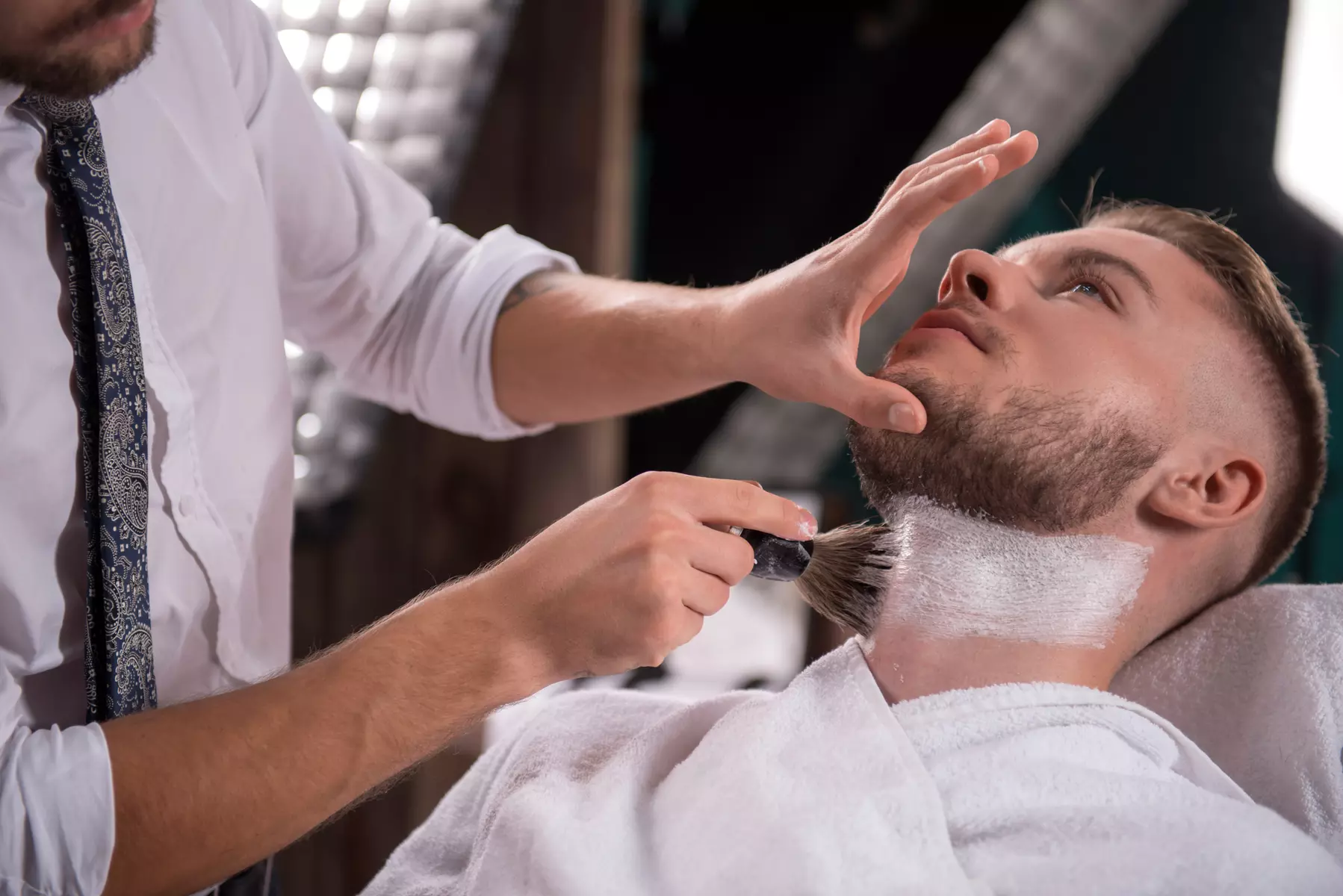 Get Men’s Modern Scissors Haircut, Bread Trim, Scalp Massage & More