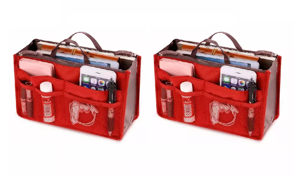 1 o 2 borse organizer da viaggio per cosmetici