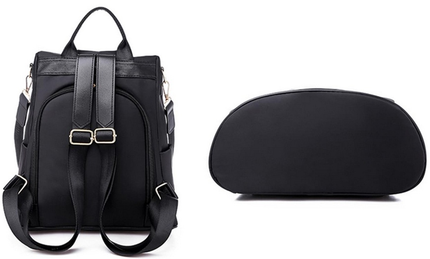 Image 4: Women's Floral Embroidered Anti-Theft Backpack