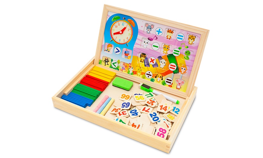 Image 5: Kid's Wooden Mathematics Board