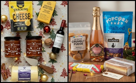 Size Mini - Tiny Treasure Cheesy Box with Red Wine - Gifts For Drinking