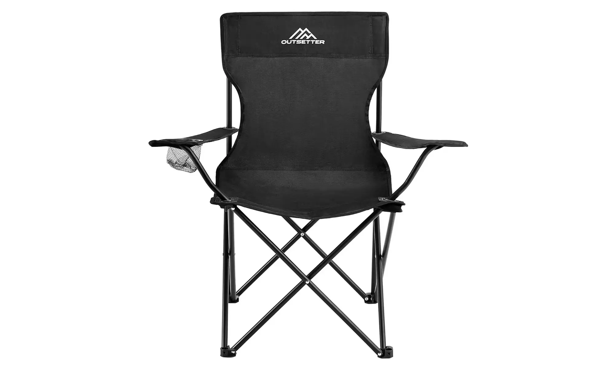 Foldable Camping Chair with Cup Holder