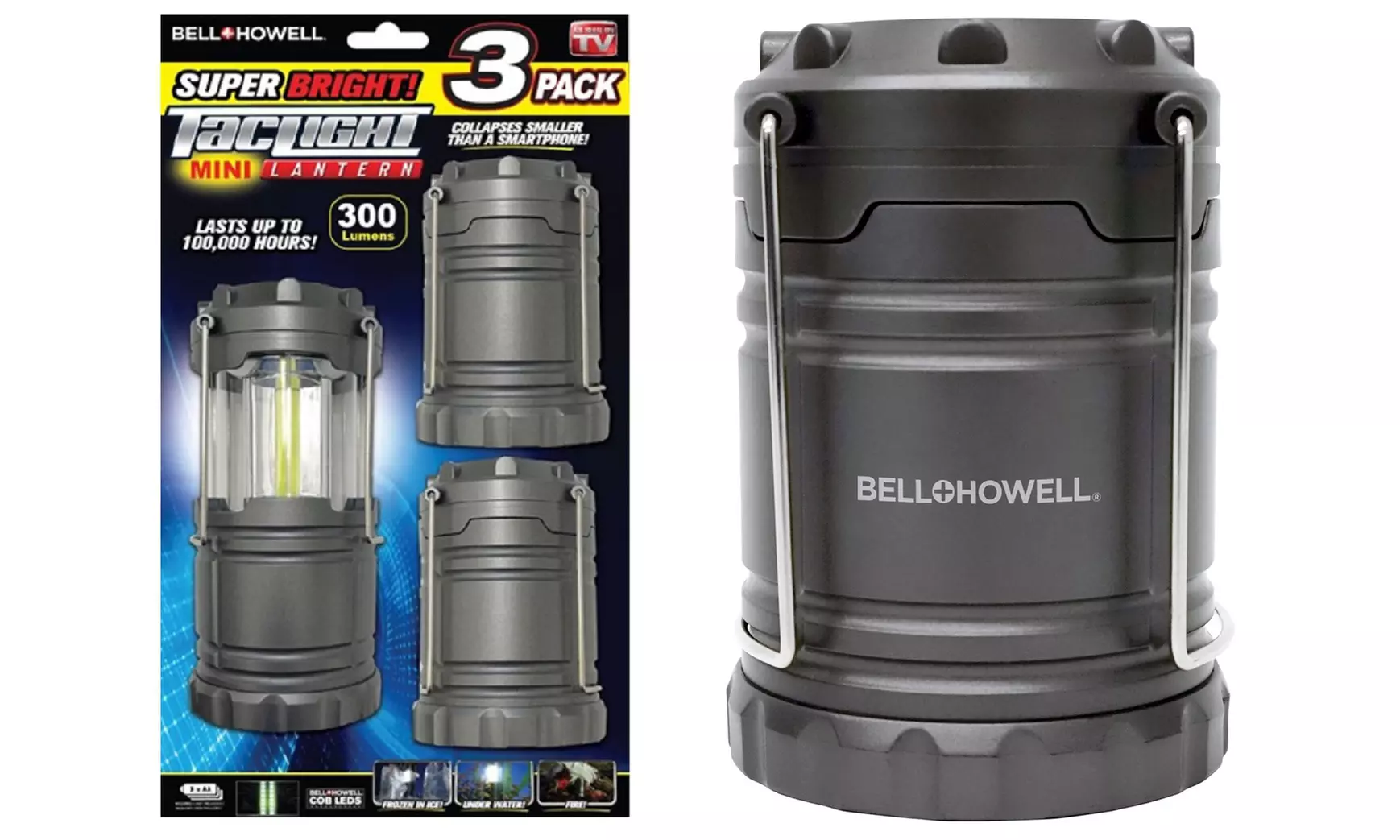 As Seen on TV Bell & Howell  LED TacLight Mini Lanterns (3-Pack) - Primary Image