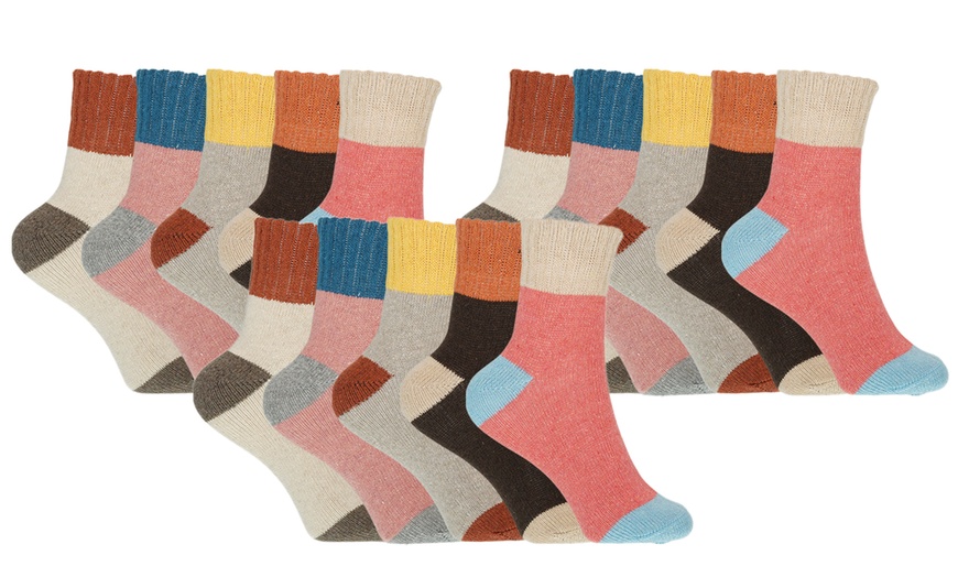 Image 8: 5-. 10- or 15-Pack of Women's Winter Thermal Socks