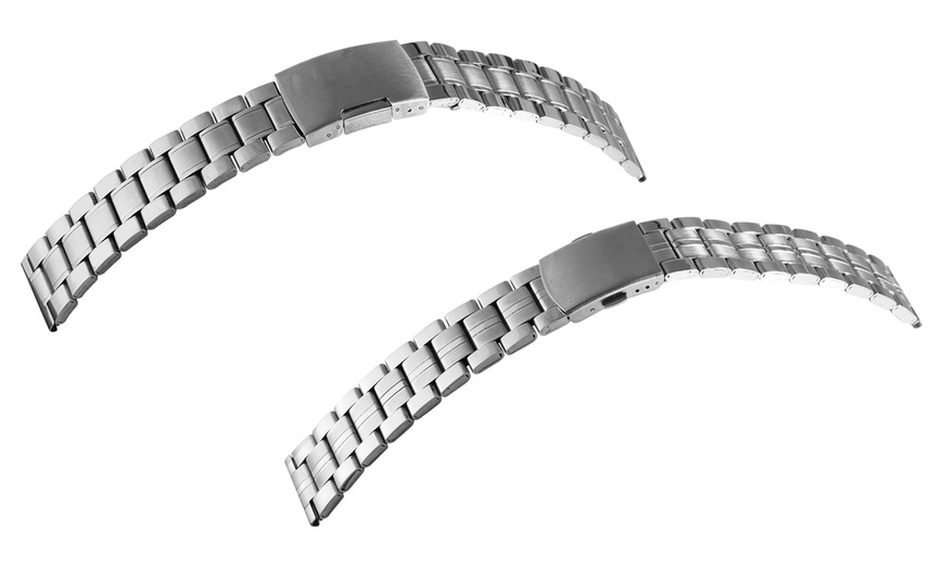 Image 11: 1x, 2x oder 3x Edelstahl-Band für Armbanduhr