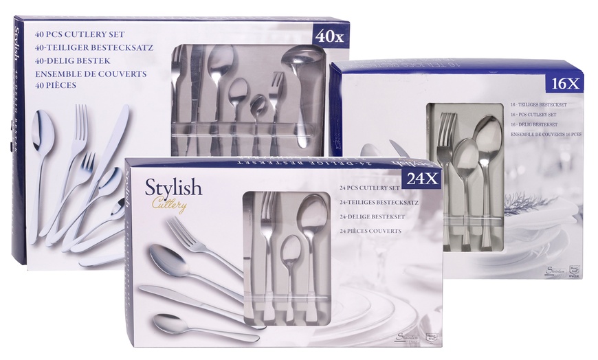 Image 2: 16-, 24- or 40-Piece Cutlery Set