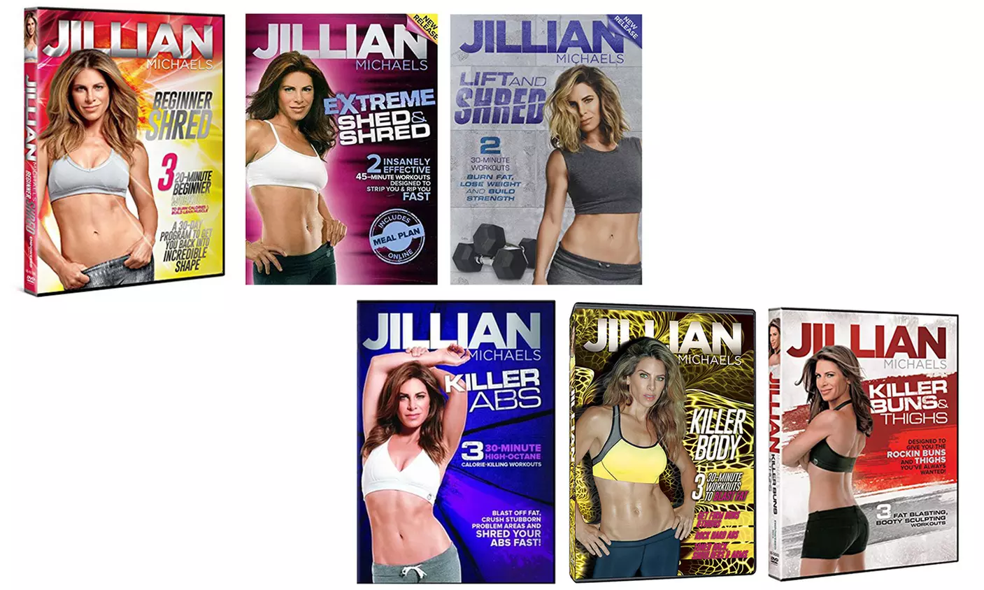 Jillian Michaels "Shred" or "Killer" DVD Workout Collection (3-Pack) - Primary Image