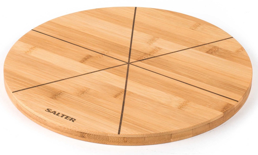 Image 6: Salter Bamboo Pizza Board