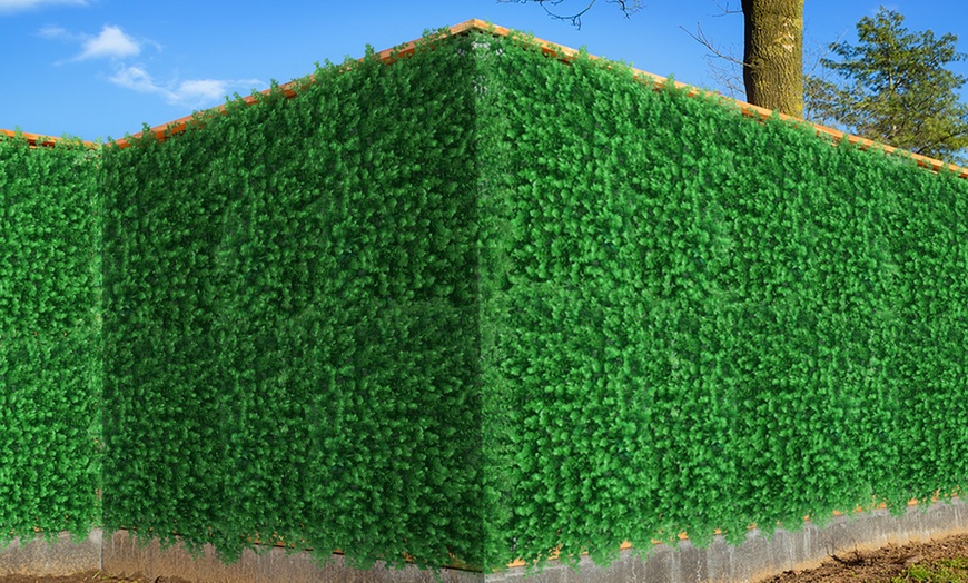 Image 40: Set of 10 Artificial Grass Vertical Garden Wall Mats