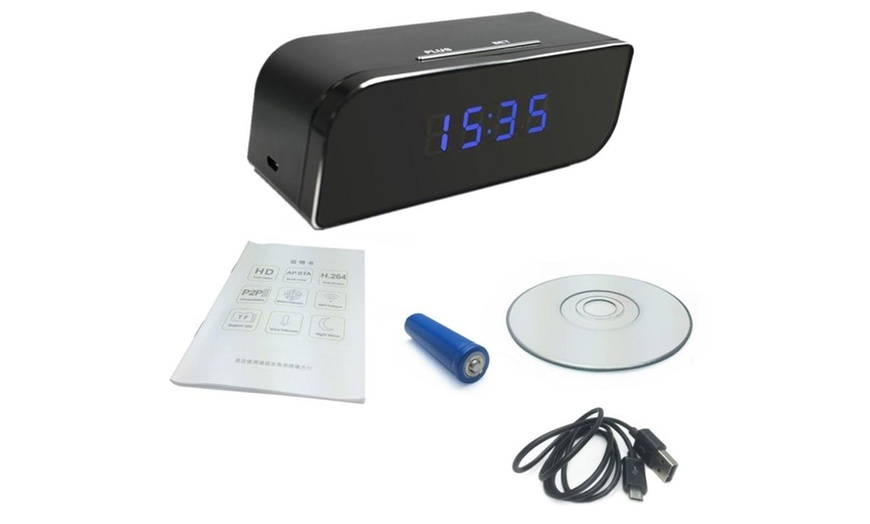 Image 3: Clock WiFi Camera