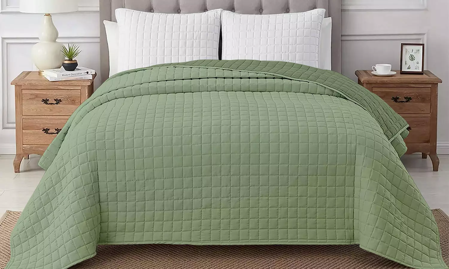 Couette en microfibre à deux tons