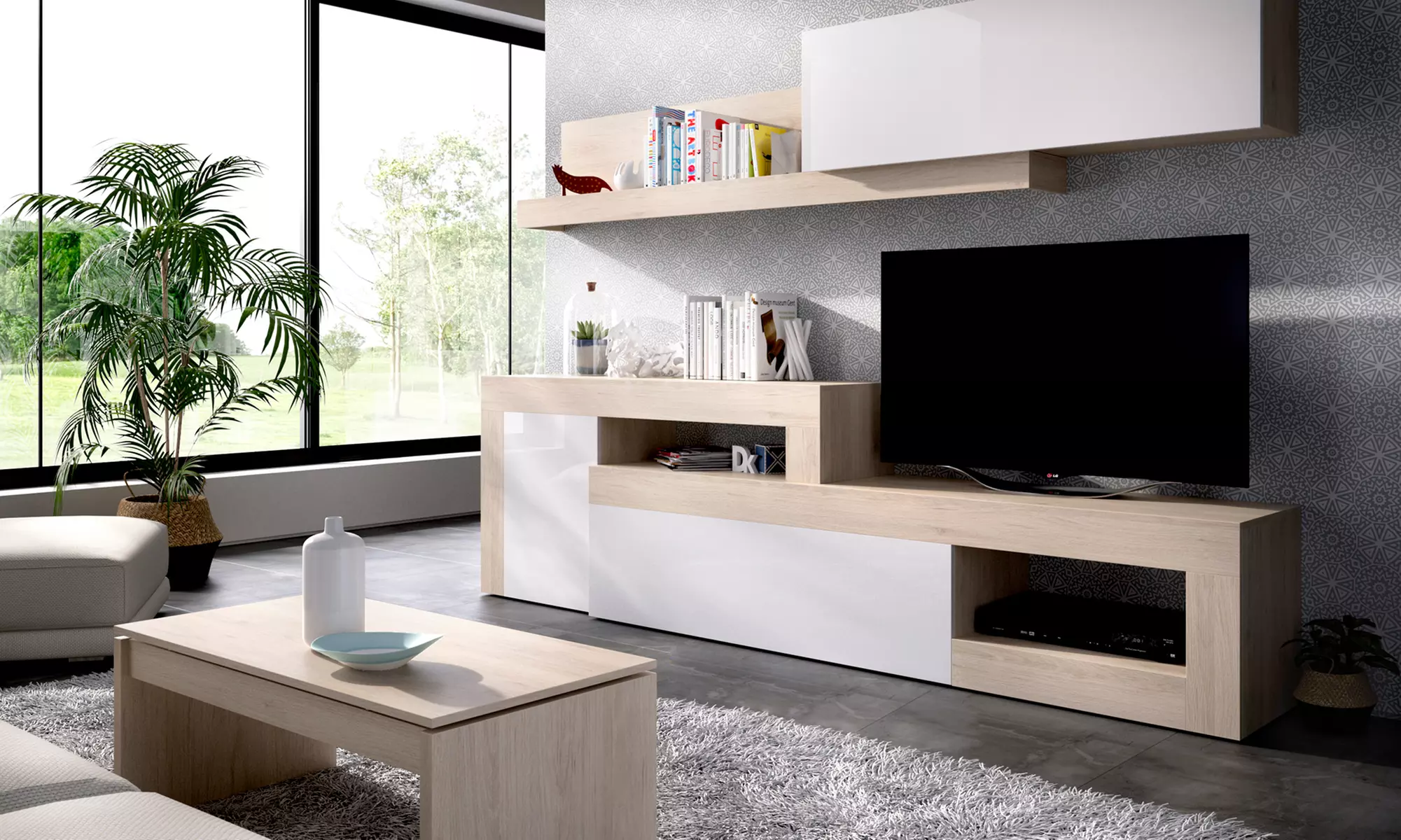 Mueble TV modular extensible Lebo - Primary Image