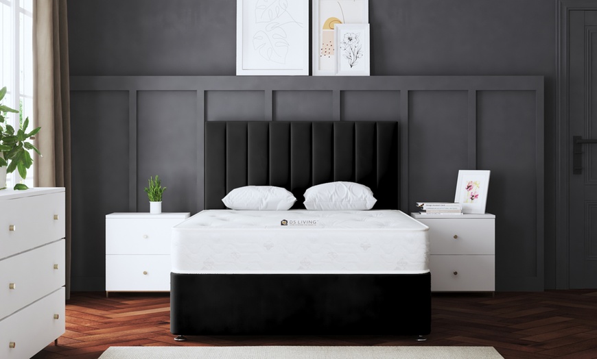 Image 17: Amelia Panel Divan Bed with Optional 2 or 4 Drawers