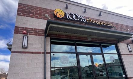 Chiropractic Package with One 60-Minute Massage, One Adjustment and X-Rays - 100% Chiropractic - Central Park (Denver, CO)