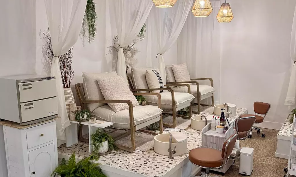 One Gel Polish Manicure, Deluxe Pedicure, Hard Gel Full Set and More