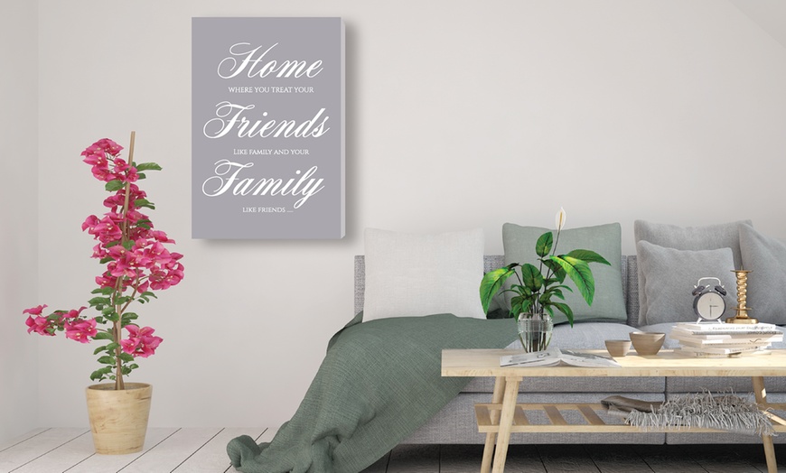 Image 7: Family Quote Canvas in 7 Designs