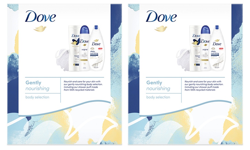 Image 5: Dove Gently Nourishing Body Selection Three-Piece Gift Set