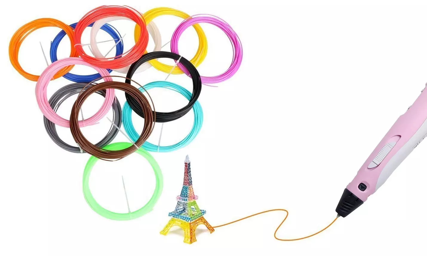 3D-printpen inclusief PLA filamenten, naar keuze met navulling