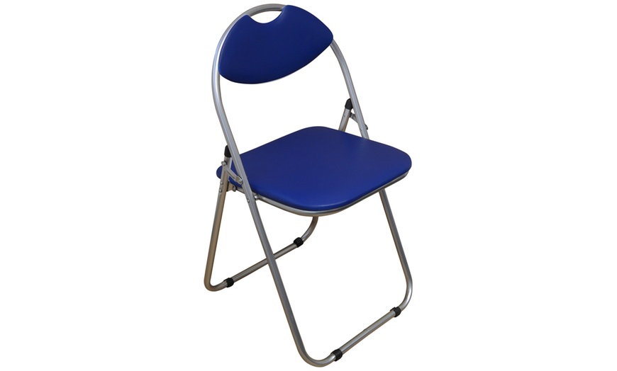 Image 7: Padded Folding Desk Chair