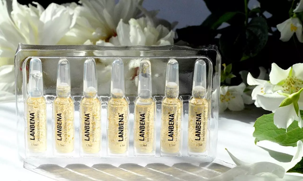 7 ou 14 jours de sérum ampoules rétinol or 24k anti-âge et raffermissant - Second Medium