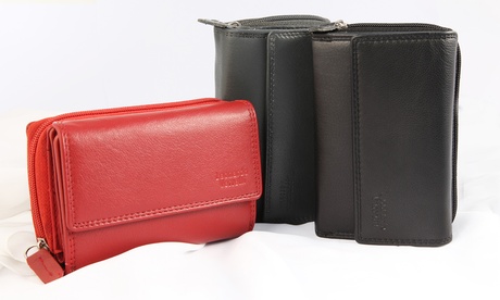 Portafoglio donna Leonardo Verrelli in vera pelle disponibile in 4 colori