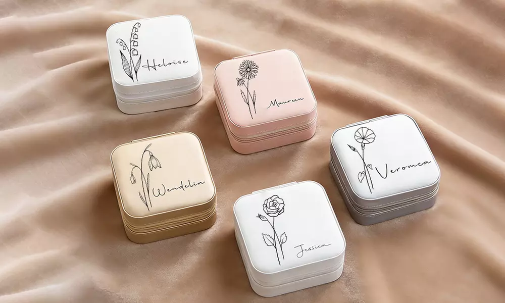 Custom PU Leather Jewelry Box in Multiple Styles & Colors Up to 81% Off