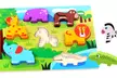 Coffret Cadeau 3 puzzles 3D en bois 2 en 1 Tooky Toys - Second Medium
