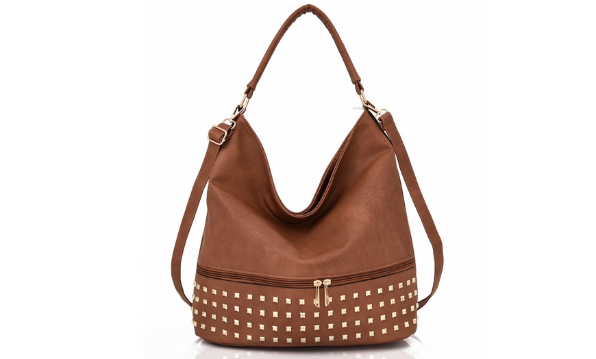 Image 5: Women's Stud Shoulder Bag