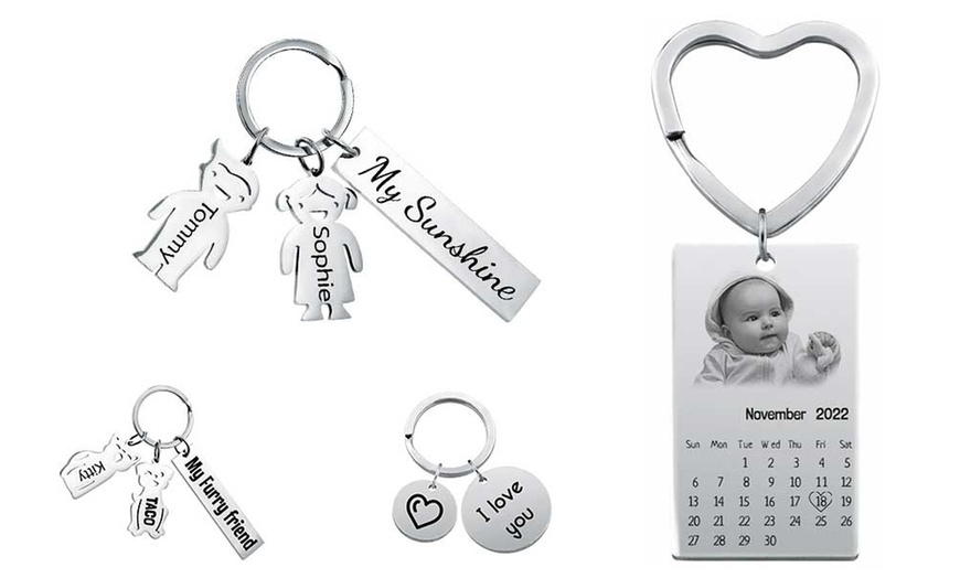 Image 3: One or Two Family Keychains from Justyling