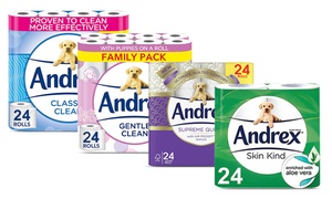 Up to 96 Rolls of Andrex Toilet Paper