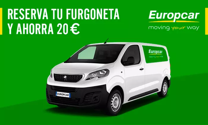 ​Paga 0 € y consigue 20 € de descuento para un alquiler de furgoneta Peugeot Expert 5M3 con Europcar - Second Medium