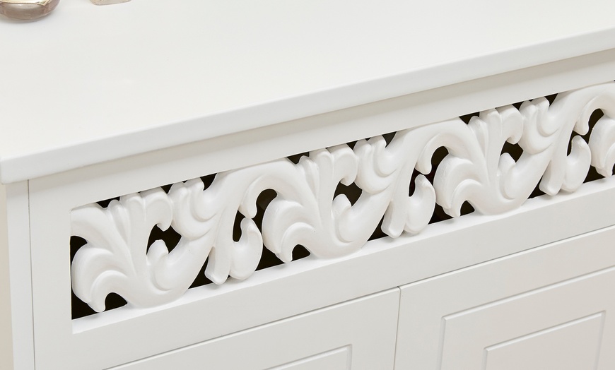 Image 2: White Wooden Storage Chest