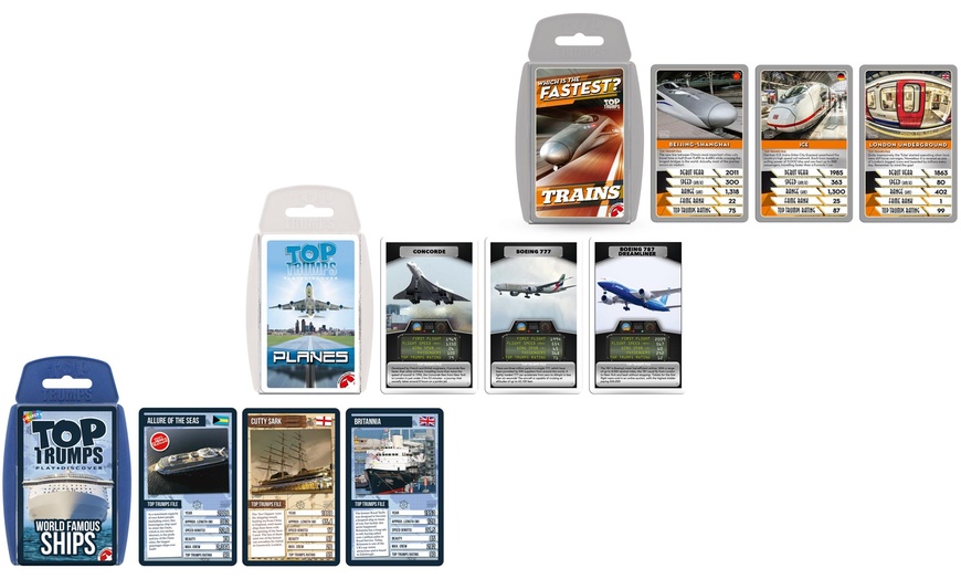 Image 1: Top Trumps Transport Triple Pack