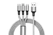 Nylon Three-in-one Charging Cable - Image 2
