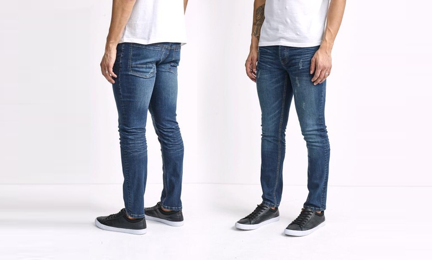 Image 2: Brave Soul Men's Skinny Jeans