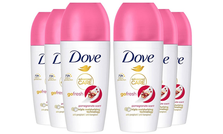 Image 3: Dove 6-Pack Roll On Deodorants