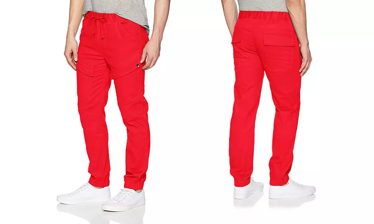 Rocawear Men's Front Cargo Twill Jogger Pants (Size L) - Primary Image